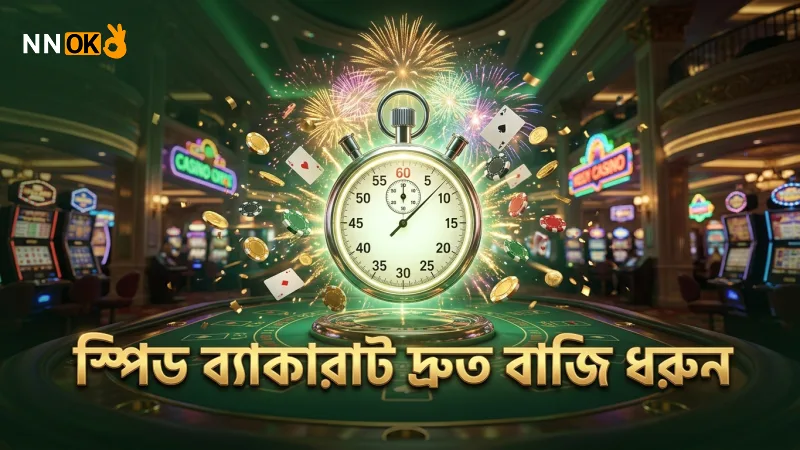 স্পিড ব্যাকারাটে দ্রুত গেমপ্লের জন্য বাজি ধরার সময় কম।